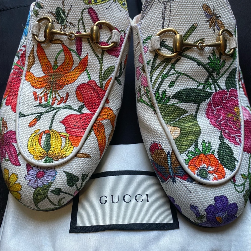Gucci Floral Loafers Women’s Size 36.5